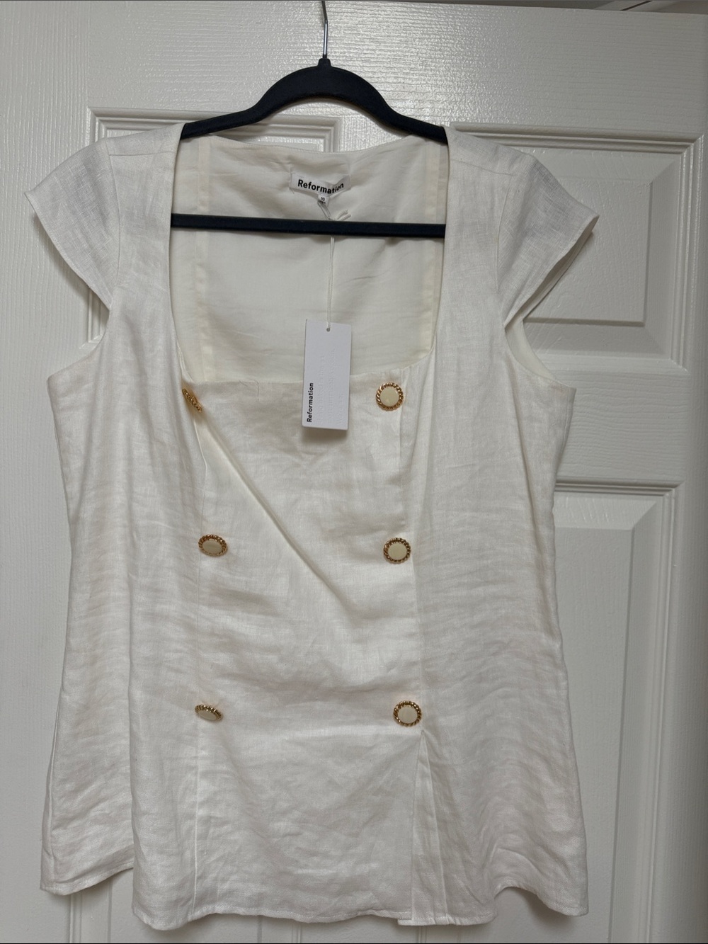 Reformation Meela Linen Top. BNWT Size 10